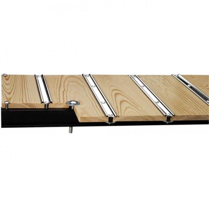 Chevy Truck Bed Flooring, Long Bed, Fleet Side, Pine, With Standard Mounting Holes, 1967-1972