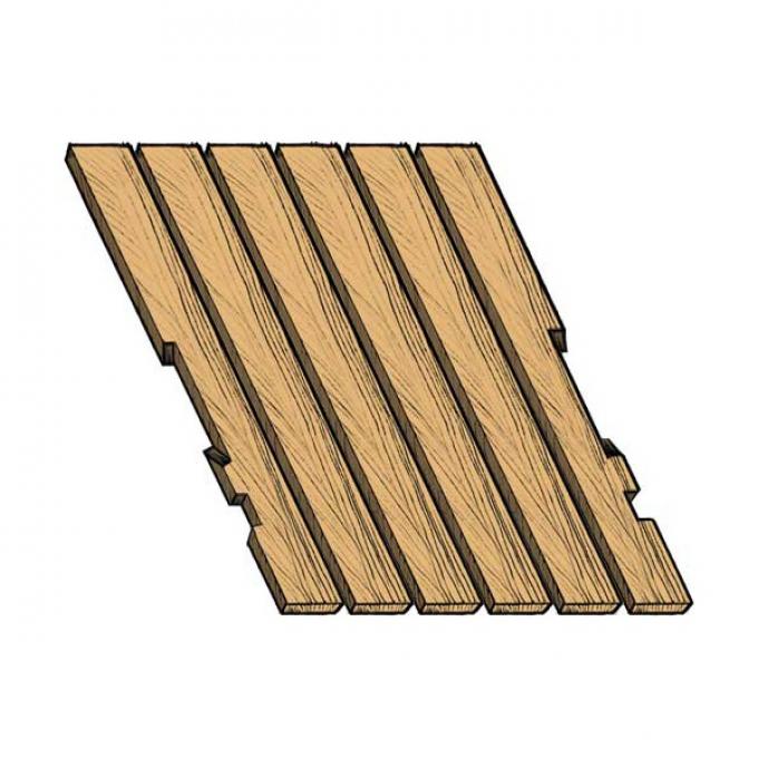 Ford Pickup Truck Bed Wood Floor Kit - Oak - Installs UnderMetal Floor As Original