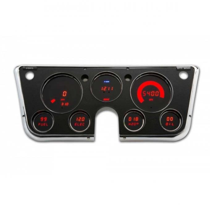 Chevy Truck - LED Digital Replacement Gauge Cluster, 1967-1972