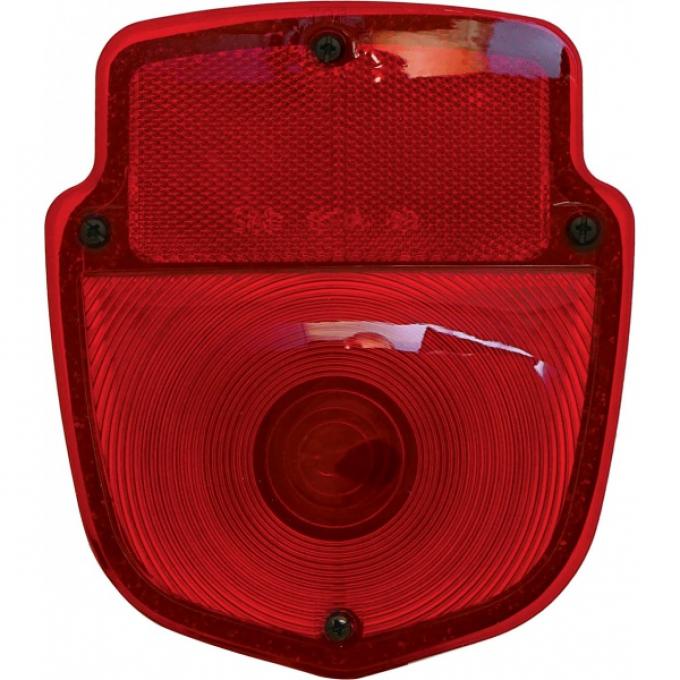 Ford Pickup Truck Tail Light Assembly - Flareside Pickup - Shield Type - Chrome Housing - Left