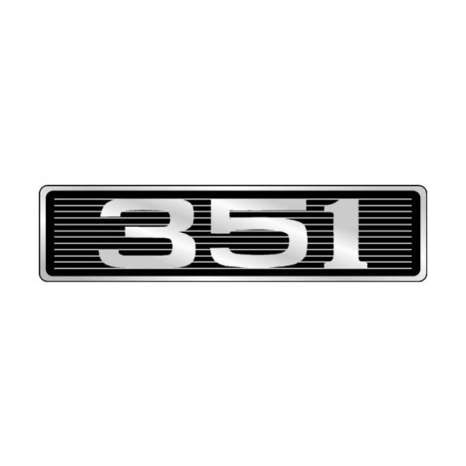 351 Hood Scoop Emblem - Correct Die-Cast