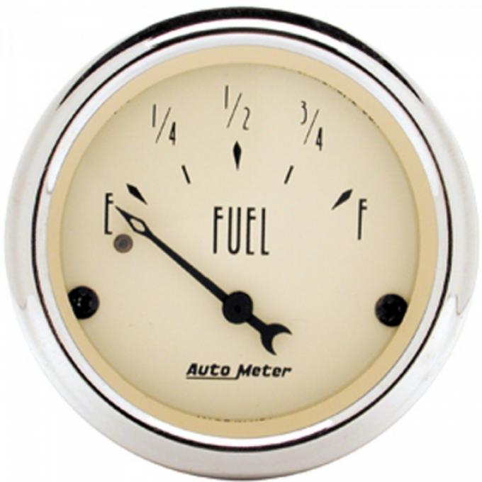 Chevy Autometer Fuel Gauge, Antique Beige Series, 1955-1957