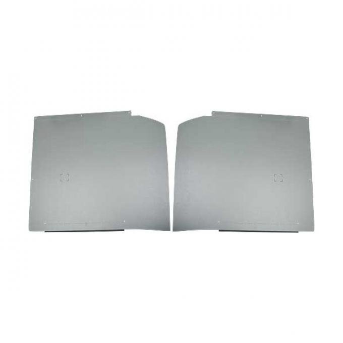 Ford Pickup Truck Interior Trim Pieces - Custom Cab - Gray - Behind Seatback - 30-1/4 X 34-1/2