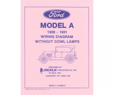 1928-31 Model A Electrical Wiring Diagram - Without Cowl Lamps