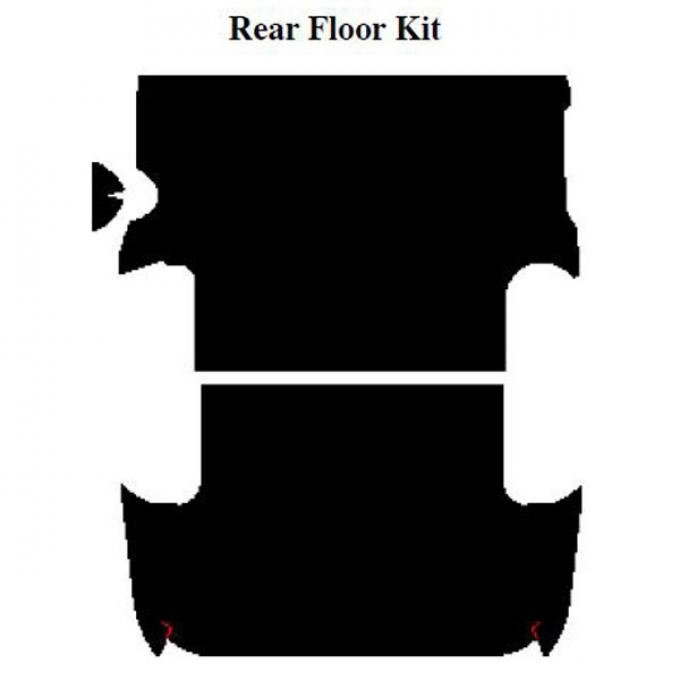 AcoustiSHIELD - Rear Floor Insulation Kit - Panel Delivery Truck