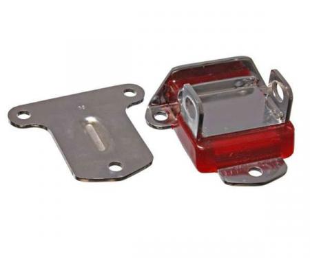 Chevy Motor Mount, Urethane, Zinc Plated, Chrome, 1955-1957