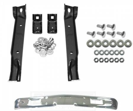 Chevy Truck Front Bumper Kit, Chrome, Show Quality, 2WD, 1971-1972