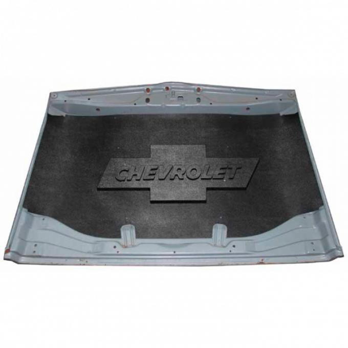 Chevy Truck Under Hood Cover, Quietride AcoustiHOOD, 3-D Molded, With Logo, 1967-1968