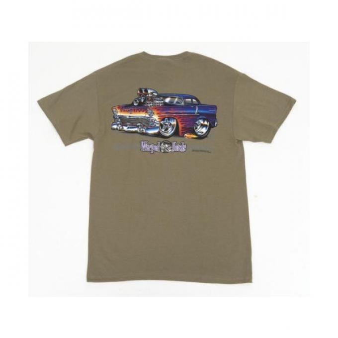 Chevy T-Shirt, Warped Heads Custom, 1956