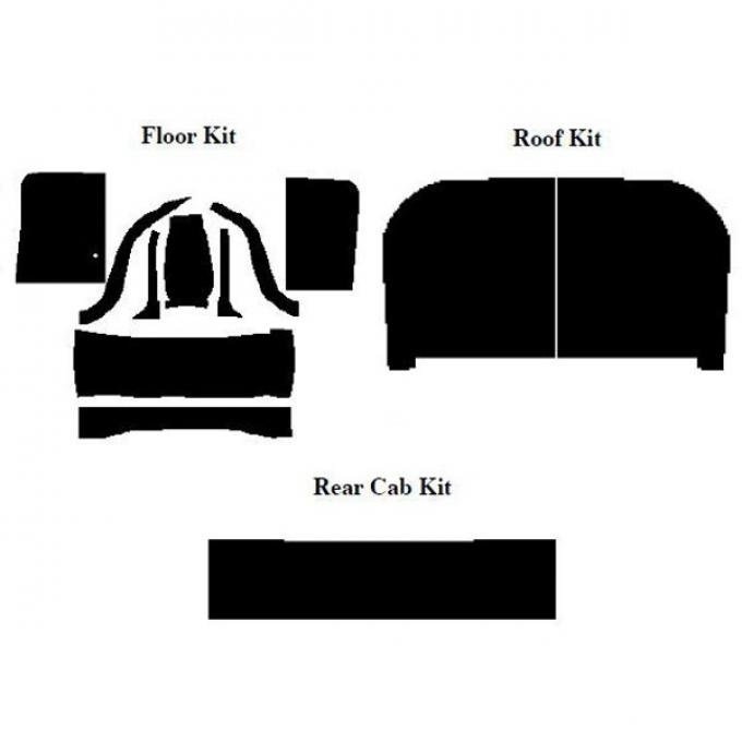 AcoustiSHIELD - Complete Cab Insulation Kit - Pickup