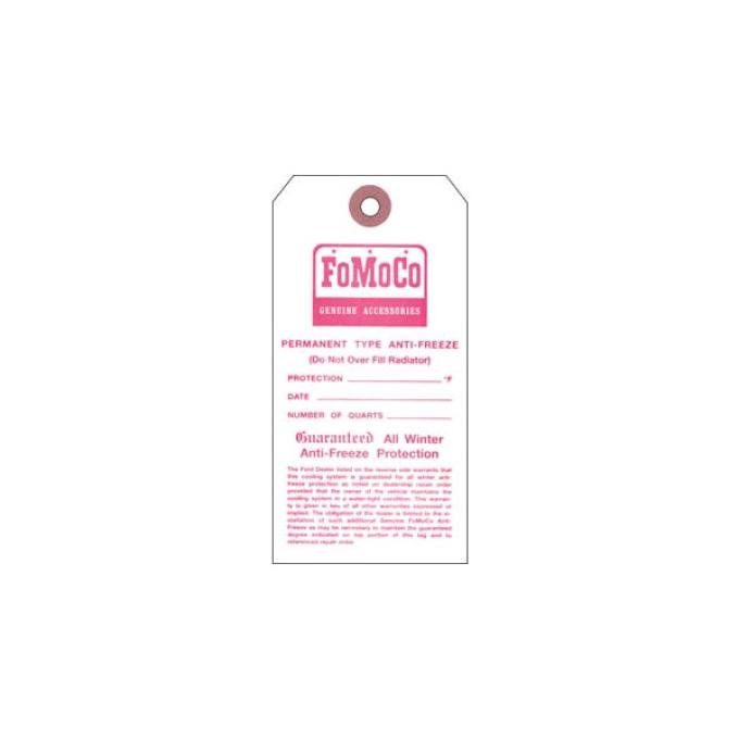 Antifreeze Tag - FoMoCo