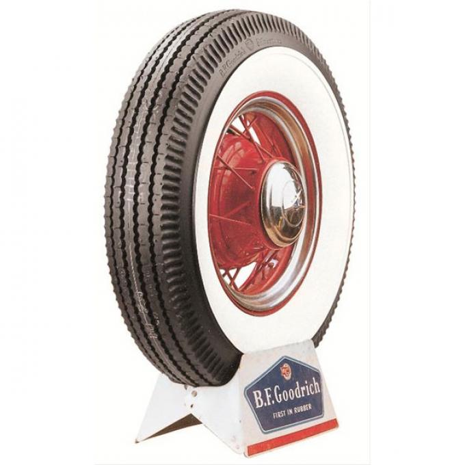 Tire - 750 X 17 - 4-1/2 Whitewall - Tube Type - Bf Goodrich