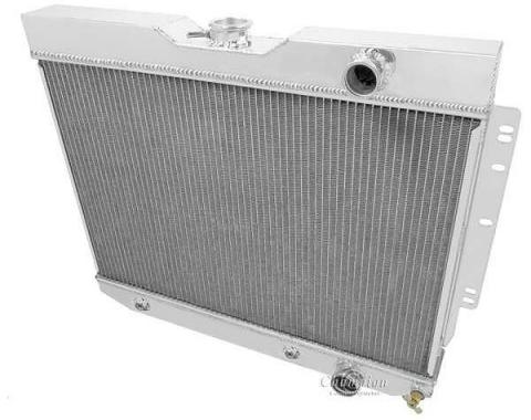 Chevy Champion Aluminum Radiator, Three Row, Flange Mount, 1959-1964