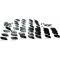 Chevy Truck Upper Side Molding Clip Set, Fleet Side, Short Bed, 1969-1972