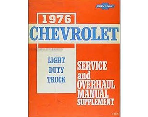 Chevy Truck Shop Manual Supplement, 1976