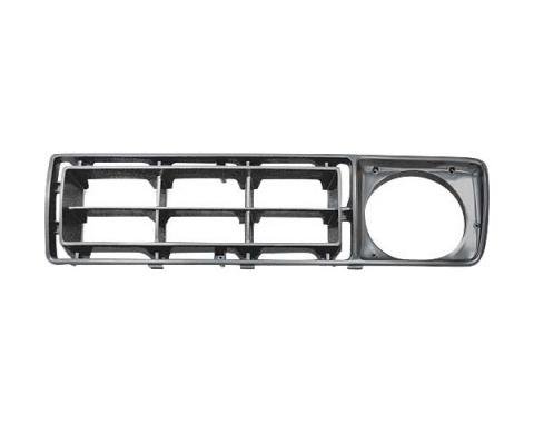 Ford Pickup Truck Grille Shell Insert - Right Side - Gloss Black - F100 Thru F350