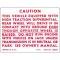 Chevy Or GMC Truck Positraction Warning Decal, 1972-1986