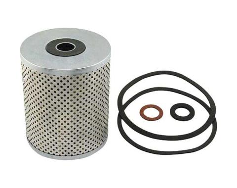 Ford Thunderbird Oil Filter, Canister Type, 4 ID X 4-3/4 Long, Rubber Seal Included, Motorcraft, 1955-56