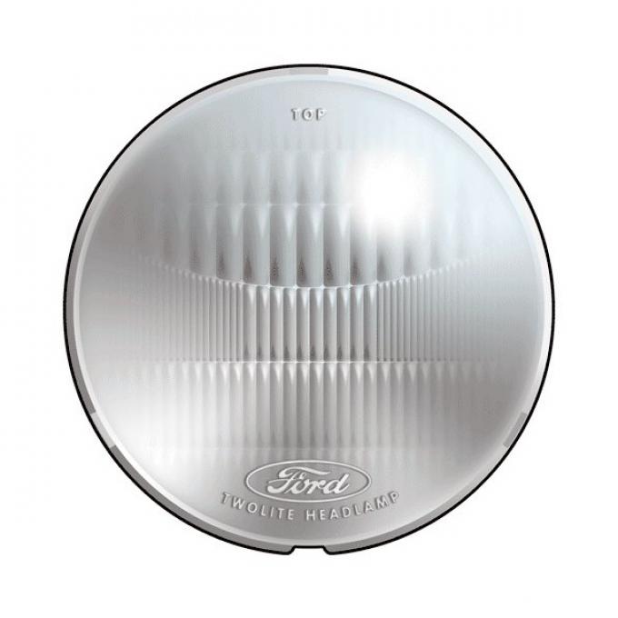 Glass Headlight Lens - Ford Script - Ford Pickup Truck