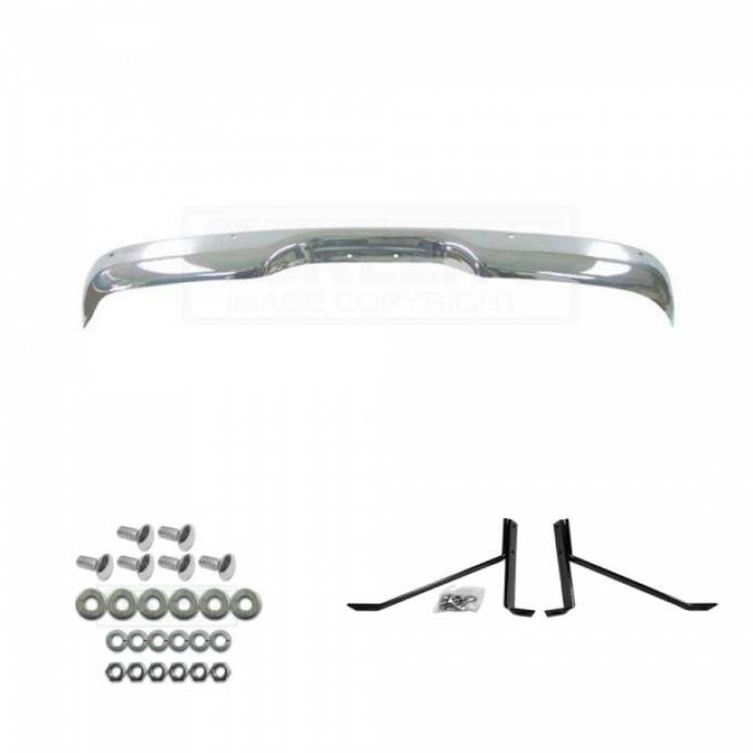 Chevy or GMC Truck Rear Bumper Kit, Chrome, Show Quality, Stepside, 1963-1966