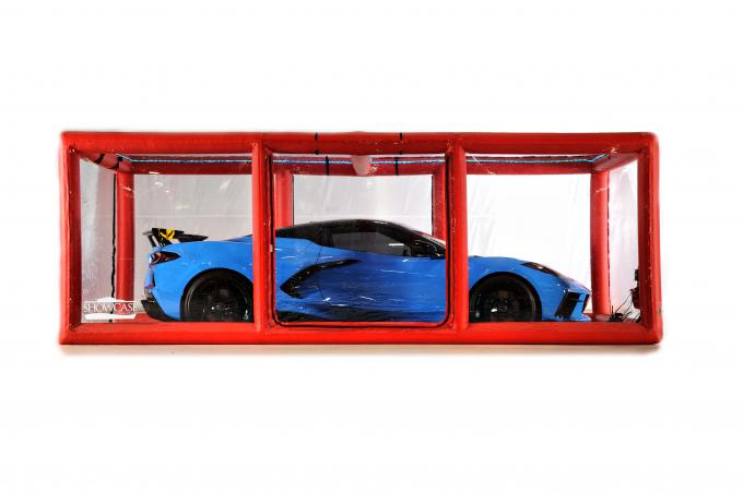 CarCapsule™ Showcase, Indoor Red Scorcher Series Showcase, Length 18'  (224 x 111 x 78 Inches) CCSH18RED