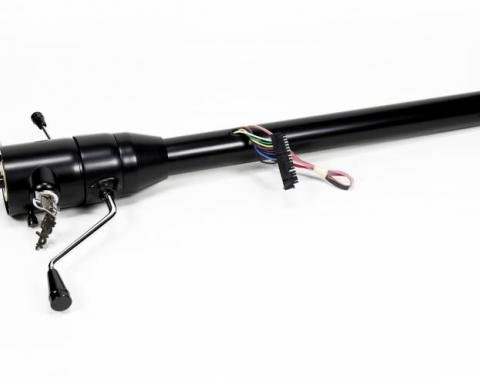 ididit Universal 35" Tilt Column Shift w/Ignition, Black Powder Coat 1530350051