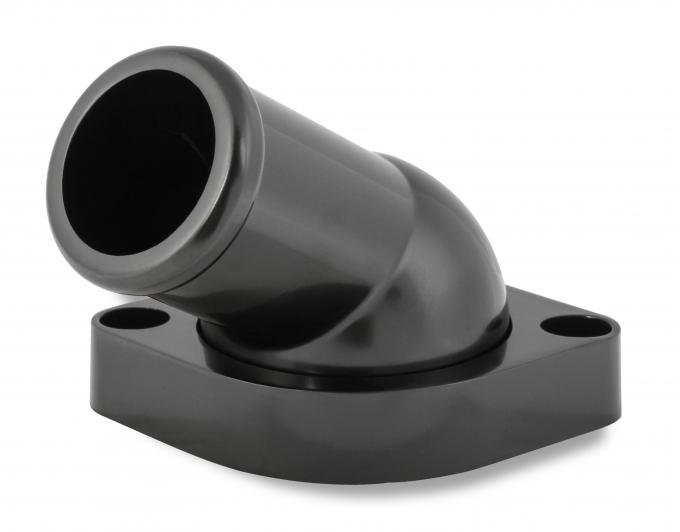 Mr. Gasket GM LS Water Neck, Swivel, 30 Degree Angle, Black 2670BK