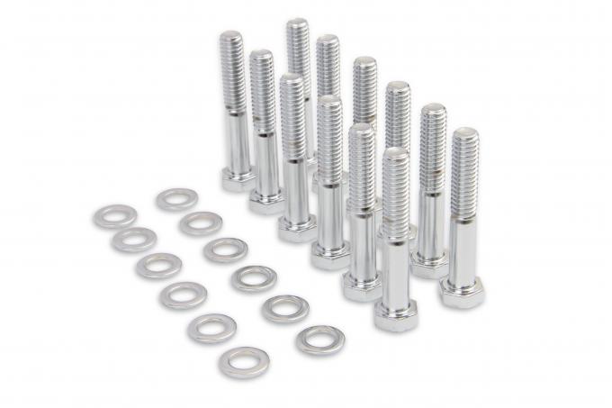 Mr. Gasket Intake Manifold Bolt Set, Chrome 5006