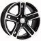 OE Replica Wheels CV74B - 22" Replica Wheel CV74B Fits Chevrolet Silverado Rim 22x9 Black Mach'd Wheel CV74B-22090-6550-24MB