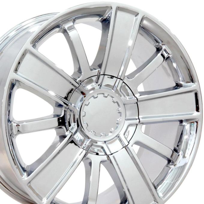 OE Replica Wheels CV77 - 20" Replica Wheel CV77 Fits Chevrolet Rim 20x9 Chrome Wheel CV77-20090-6550-27C