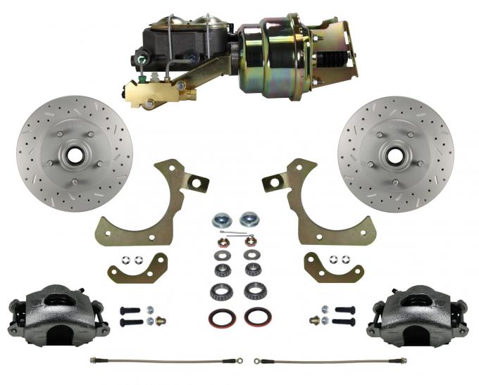 Leed Brakes Power Front Kit with Drilled Rotors and Zinc Plated Calipers FC1010-K1A1X