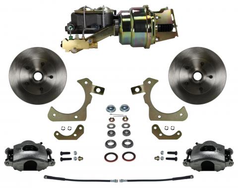 Leed Brakes Power Front Kit with Plain Rotors and Zinc Plated Calipers FC1010-K1A1