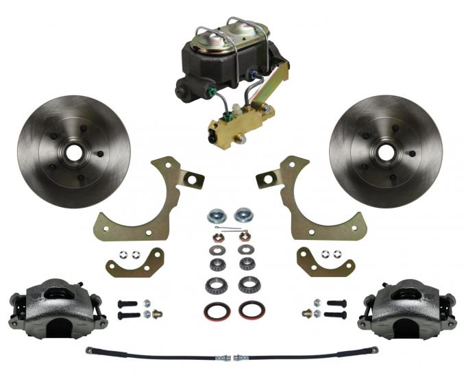 Leed Brakes Manual Front Kit with Plain Rotors and Zinc Plated Calipers FC1011-3A3