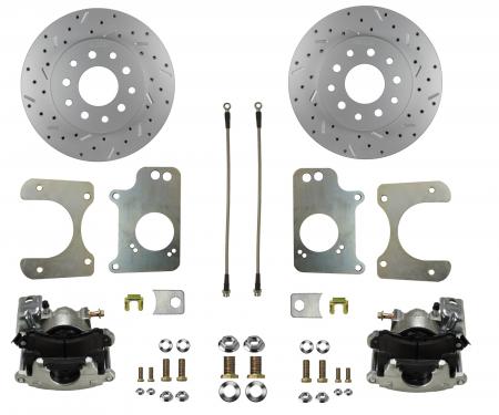 Leed Brakes Rear Disc Brake Kit with Drilled Rotors and Zinc Plated Calipers RC1008X