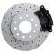 Leed Brakes Rear Disc Brake Kit with Drilled Rotors and Black Powder Coated Calipers BRC0003X