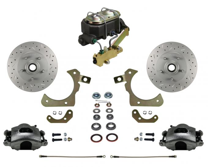 Leed Brakes Manual Front Kit with Drilled Rotors and Zinc Plated Calipers FC1011-3A3X