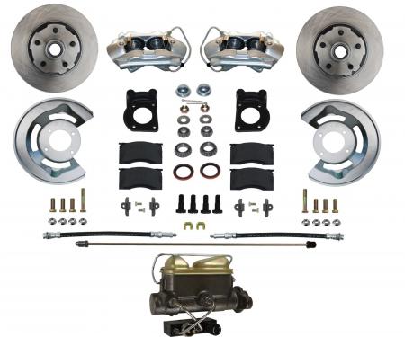 Leed Brakes Manual Front Kit with Plain Rotors and Zinc Plated Calipers FC0001-4C7