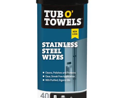 Tub O' Towels Stainless Steel Wipes, 40-Count