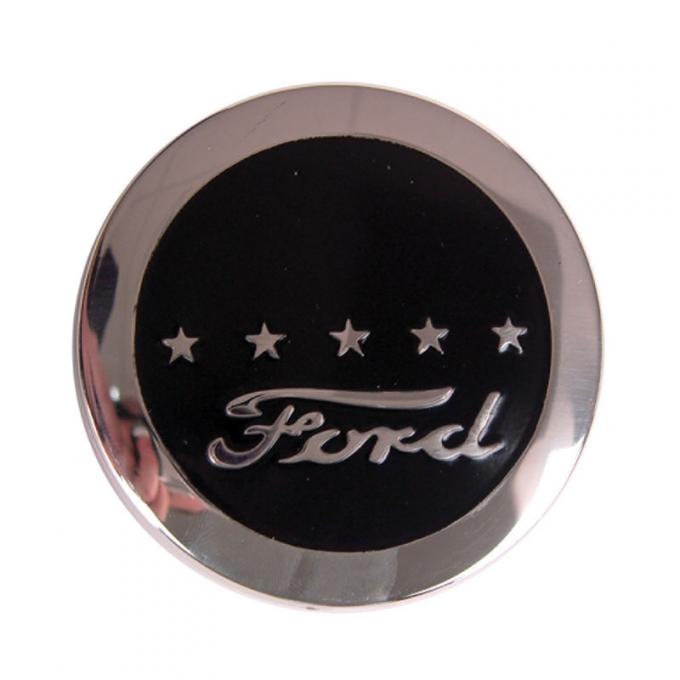 Dennis Carpenter Horn Button - Black - 5 Star Cab - 1954-56 Ford Truck     B4C-3627-A