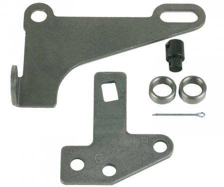 B&M Cable Bracket & Shift Lever Kit, GM 4L60E Through 4L85E, Front Cable Exit 75498