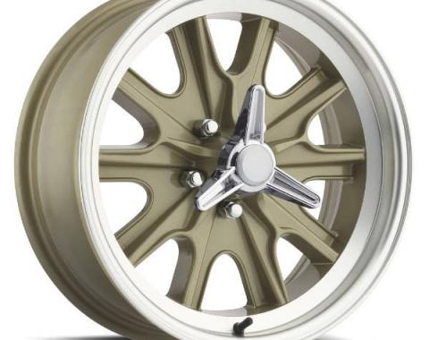 Legendary Wheels 1964-1973 Ford Mustang 17 X 7 Legendary HB45 Alloy Wheel, 5 on 4.5 BP, 4.25 BS, 5 Lug, Gold Haze LW90-70754F