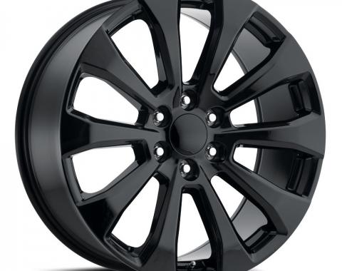 Factory Reproductions Silverado Split Wheels 22X9 6X5.5 +28 HB 78.1 2019 Silverado Split 5Spk Gloss Black With Cap FR Series 92 92290286502