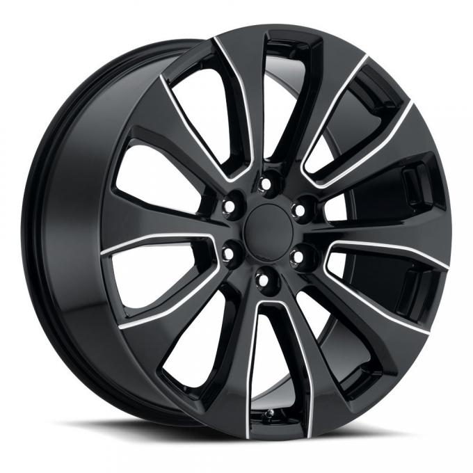 Factory Reproductions Silverado Split Wheels 22X9 6X5.5 +28 HB 78.1 2019 Silverado Split 5Spk Gloss Black/Milled With Cap FR Series 92 92290286513