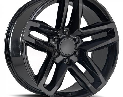 Factory Reproductions Z71 Wheels Split 5 20X9 6X5.5 +15 HB 78.1 Z71 Split 5 Spoke Gloss Black With Cap FR Series 94 94090156502