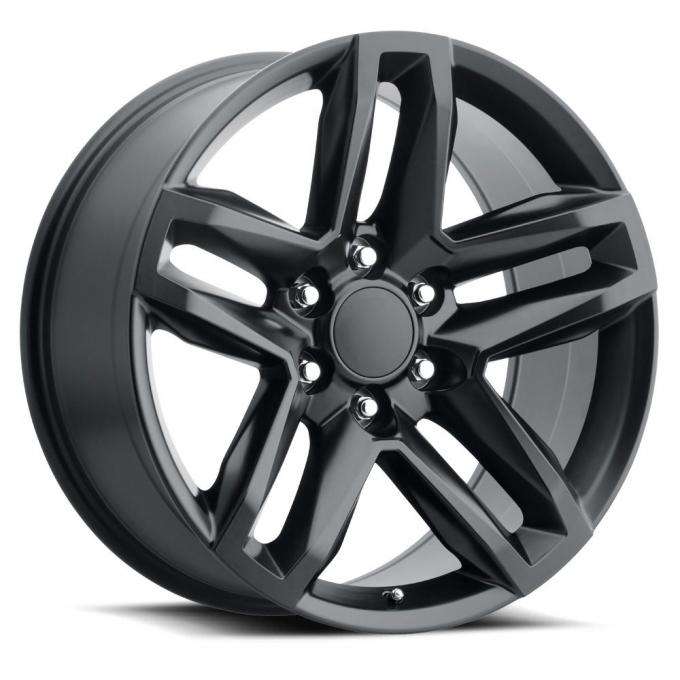 Factory Reproductions Z71 Wheels Split 5 20X9 6X5.5 +15 HB 78.1 Z71 Split 5 Spoke Satin Black With Cap FR Series 94 94090156503