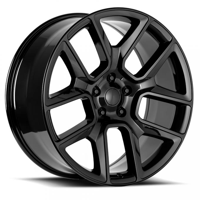 Factory Reproductions Ram 1500 Wheels 22X9 5X5.5 +15 HB 77.8 19 Ram 1500 Gloss Black With Cap FR Series 76 76290155502