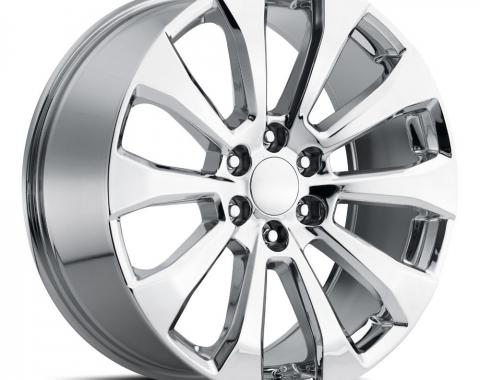 Factory Reproductions Silverado Split Wheels 22X9 6X5.5 +28 HB 78.1 2019 Silverado Split 5Spk Chr With Cap FR Series 92 92290286501