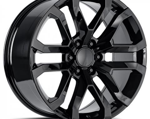 Factory Reproductions Denali Wheels 20X9 6X5.5 +28 HB 78.1 2019 GMC Denali Gloss Black With Cap FR Series 95 95090286502