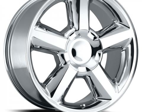 Factory Reproductions Chevy Tahoe Wheels 20X8.5 6X5.5 +30 HB 78.1 2007 Tahoe Chrome With Cap FR Series 31 31085306501