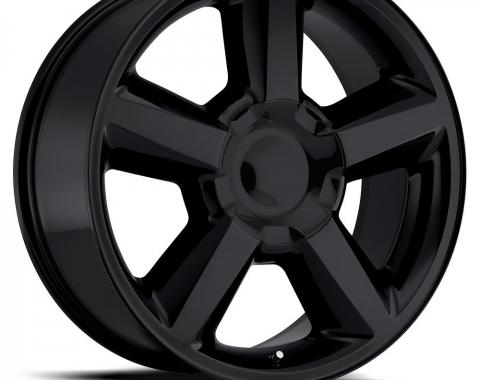 Factory Reproductions Chevy Tahoe Wheels 20X8.5 6X5.5 +30 HB 78.1 2007 Tahoe Gloss Black With Cap FR Series 31 31085306502